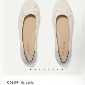 NWOT Rothy's Women's Cream Ballet Flats. Size 9.5